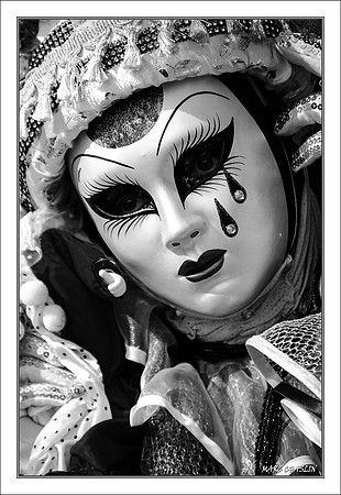 Costumés Vénitiens  noir et blanc