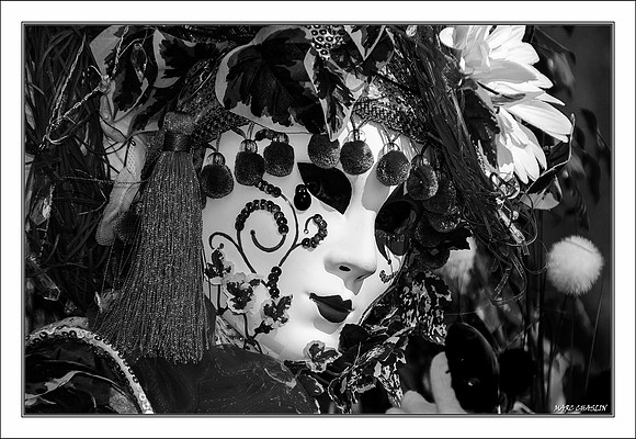 Costumés Vénitiens  noir et blanc