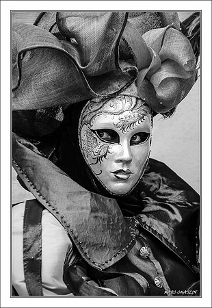 Costumés Vénitiens 2 noir et blanc