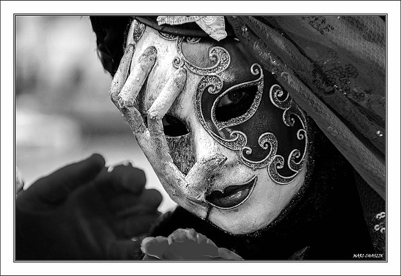 Costumés Vénitiens 2 noir et blanc