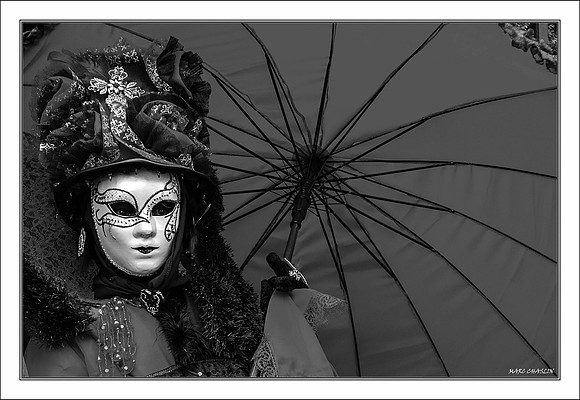 Costumés Vénitiens 2 noir et blanc