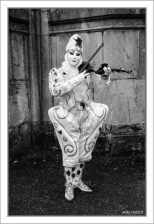 Costumés Vénitiens 2 noir et blanc