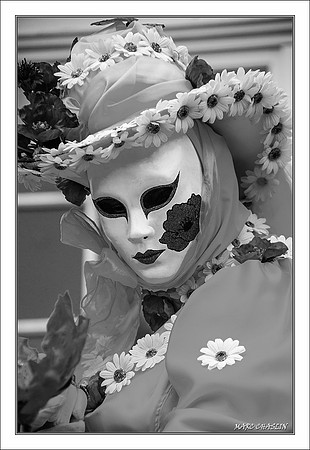 Costumés Vénitiens 2 noir et blanc