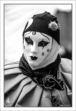 Costumés Vénitiens 2 noir et blanc