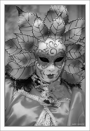 Costumés Vénitiens 2 noir et blanc