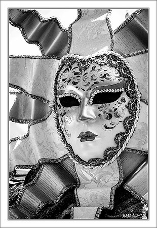 Costumés Vénitiens 2 noir et blanc