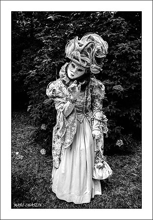 Costumés Vénitiens 2 noir et blanc