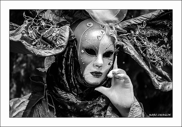 Costumés Vénitiens 2 noir et blanc
