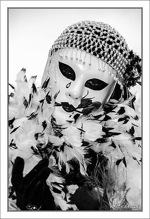 Costumés Vénitiens  noir et blanc
