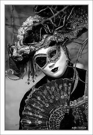 Costumés Vénitiens  noir et blanc