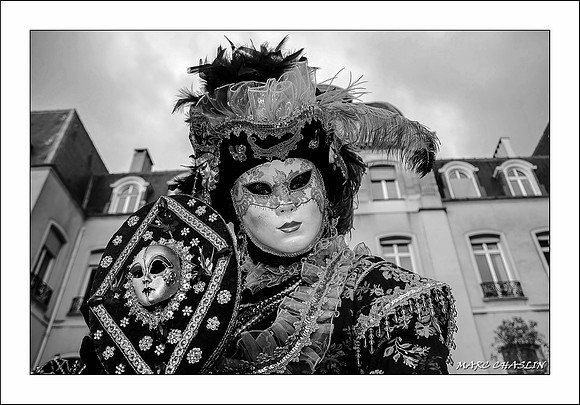 Costumés Vénitiens 2 noir et blanc