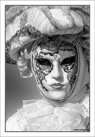 Costumés Vénitiens  noir et blanc
