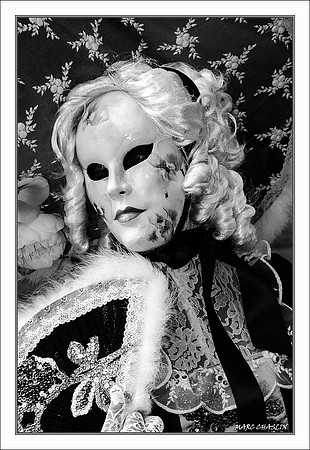 Costumés Vénitiens  noir et blanc