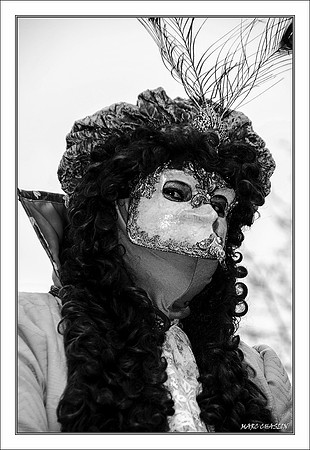 Costumés Vénitiens  noir et blanc
