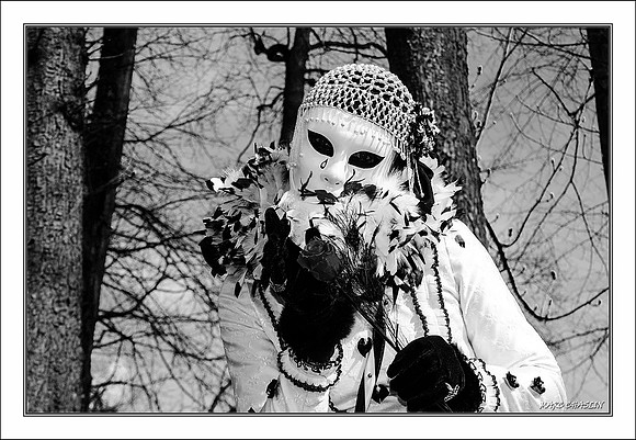 Costumés Vénitiens  noir et blanc