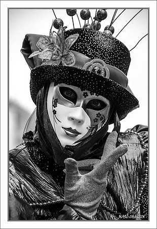 Costumés Vénitiens 2 noir et blanc