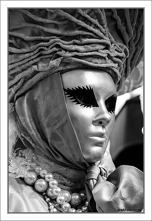 Costumés Vénitiens 2 noir et blanc