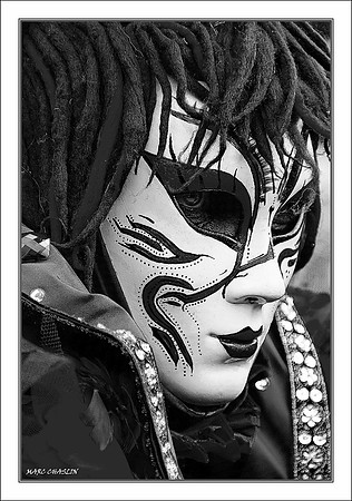 Costumés Vénitiens  noir et blanc